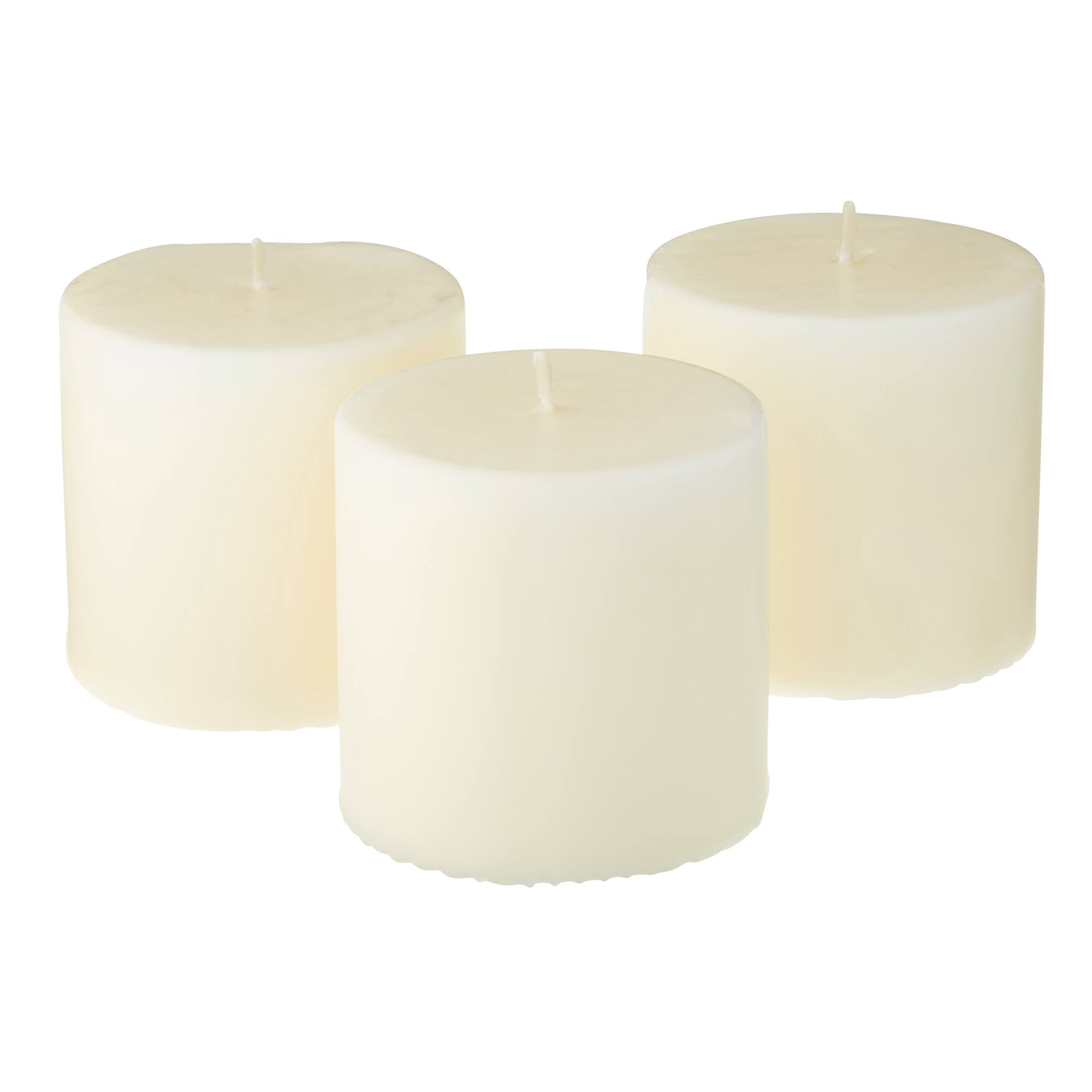 Ashland® Basic Elements™ Ivory Pillar Candle, 3 Pack